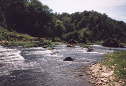The Ouachita River in Arknasas provides white water fun for the whole family.